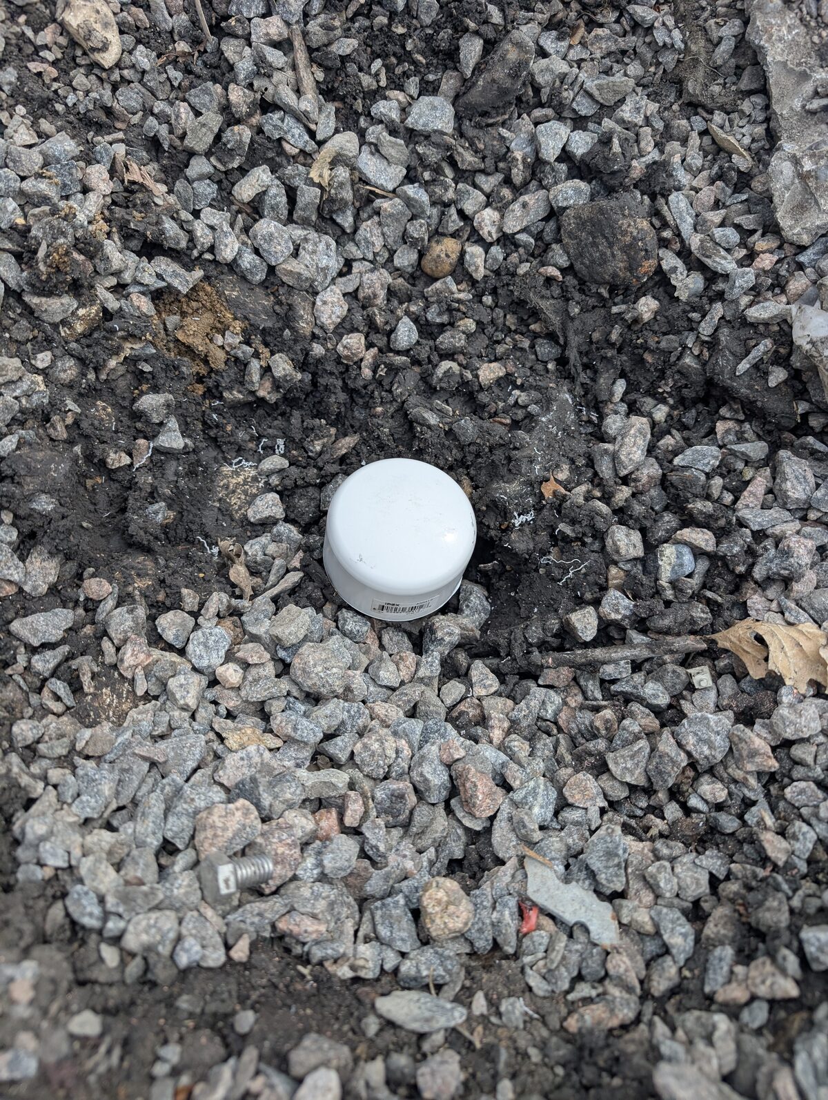 PVC conduit capped flush with grade level after meter base removal - waterproof and electrically safe
