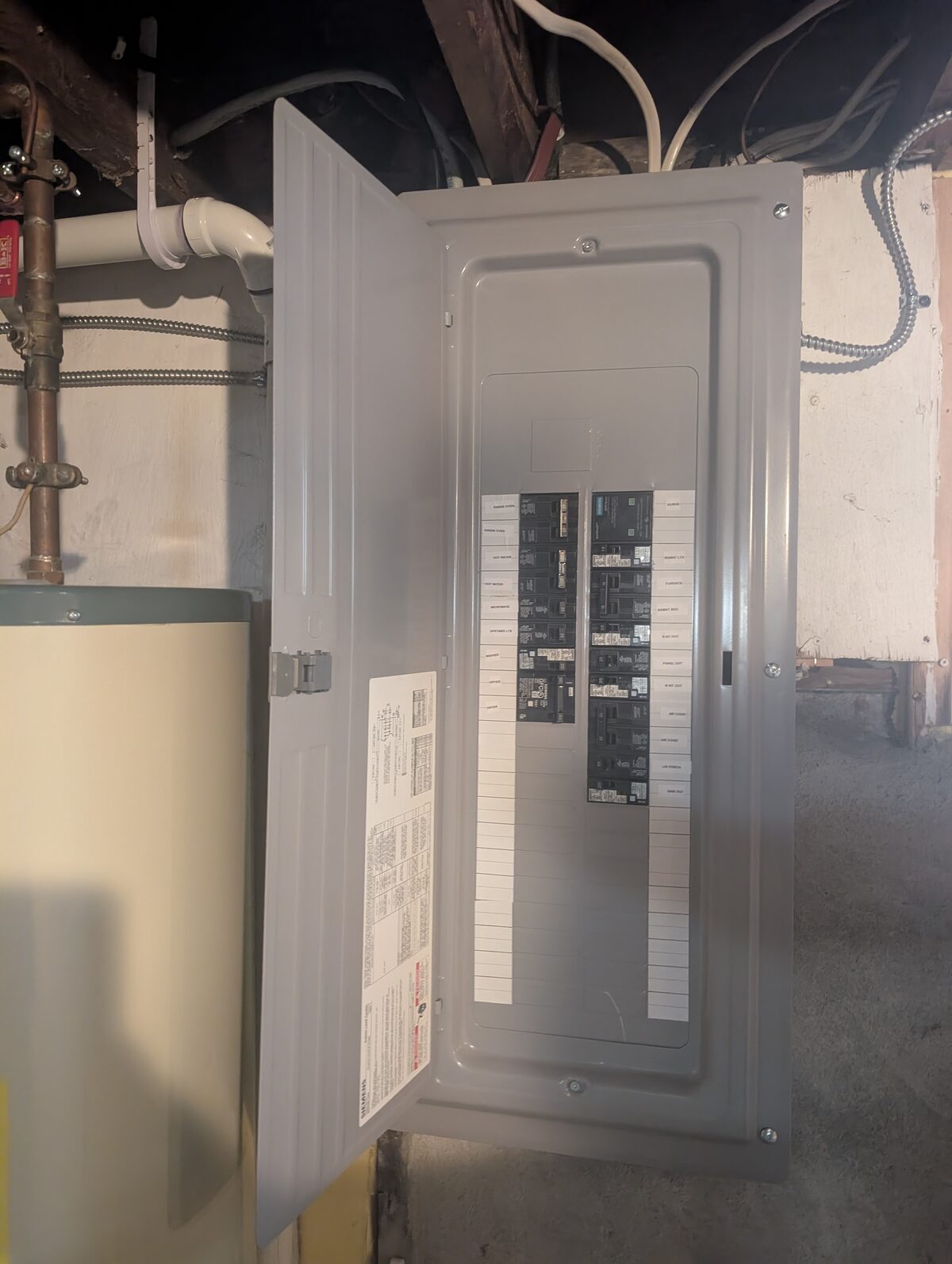 After: Siemens 200A panel